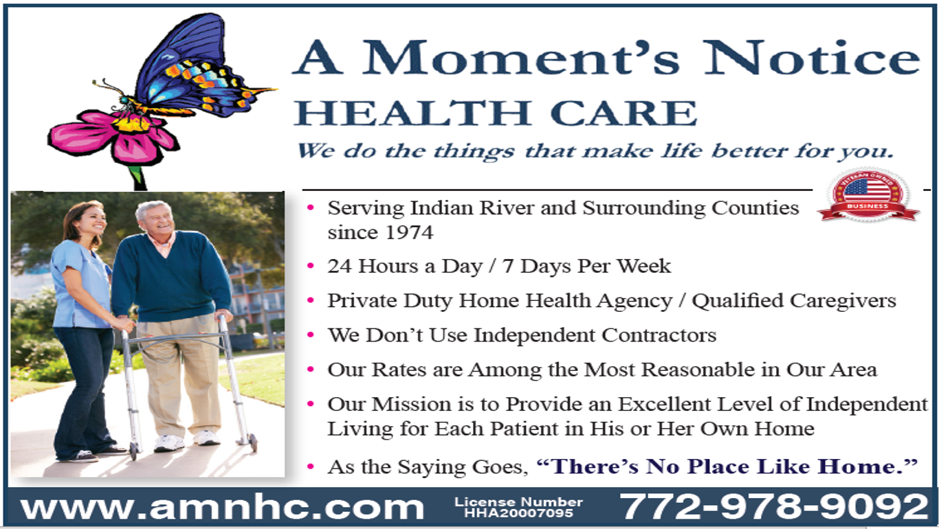 A MOMENT'S NOTICE HEALTH CARE